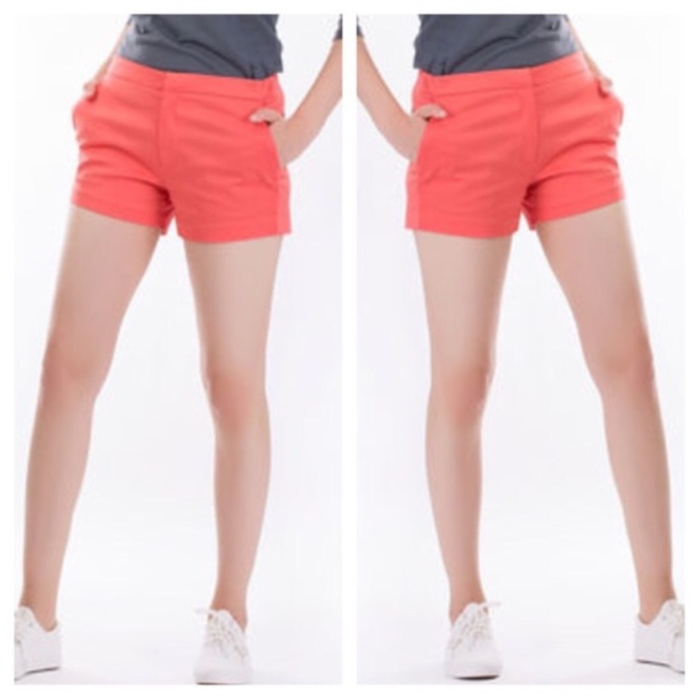 3/$20 J Crew Chino Bright Coral shorts size 6